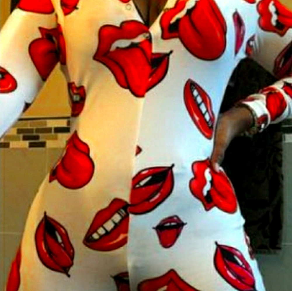 Red Lips  Onesies / Romper